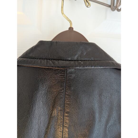 Winlit New York Size M Jacket 100% Leather Womens Black - Picture 2 of 16